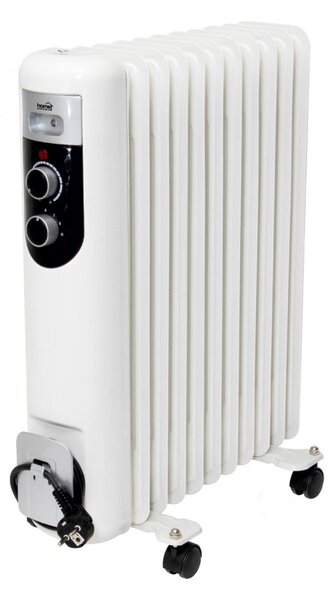 HOME FKOS 11 M elektromos olajradiátor, 800W/1200W/2000W, 11 tagú, fehér