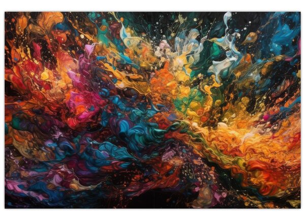 Kép - Színes absztrakció II. (90x60 cm)