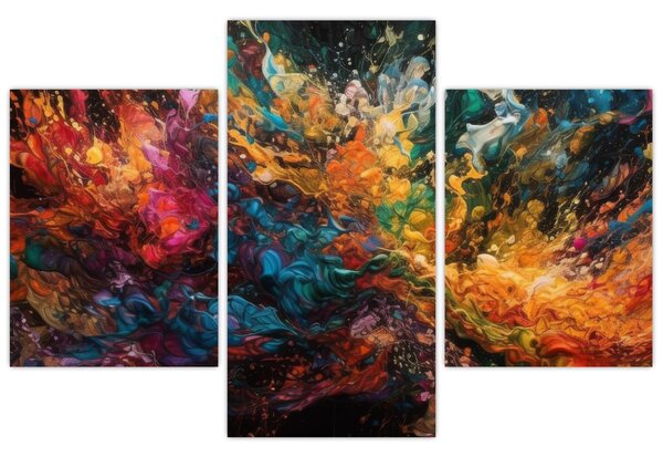 Kép - Színes absztrakció II. (90x60 cm)