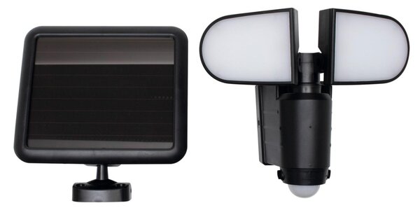 HOME FLP 5 SOLAR, napelemes LED reflektor, PIR mozgásérzékelő, 500 lm, forgatható reflektorok, 1500 mAh, ~60 perc üzemidő