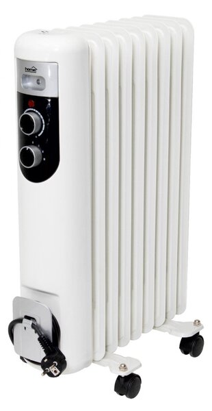 HOME FKOS 9 M elektromos olajradiátor, 800W/1200W/2000W, 9 tagú, fehér