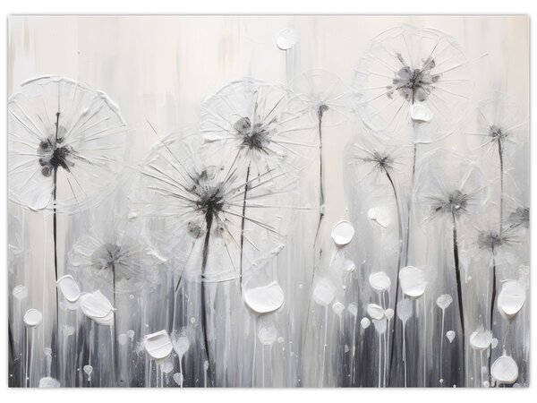 Kép - Pitypang, festés (70x50 cm)