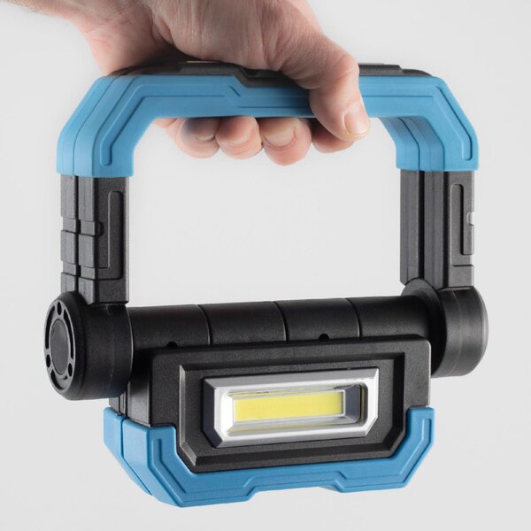 HOME FLB 10C újratölthető COB LED fényvető, reflektor, 2 x 5 W, 500 lm - 4 óra, 1000 lm - 2 óra, 5000 mAh