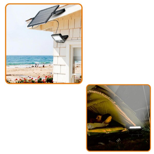 HOME FLP 1100 SOLAR, napelemes LED reflektor, PIR mozgásérzékelő, 1100 lm, 6000 K, 7200 mAh