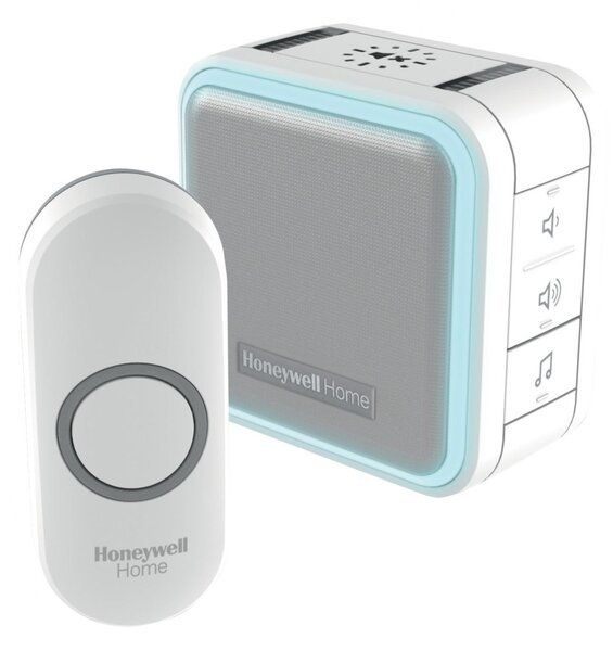 Honeywell Home DC515N vezeték nélküli csengő, 150m hatótáv, 9 dallam, időzíthető némítás, LED fényjelzés, többcsatornás, 230V-os tápellátás