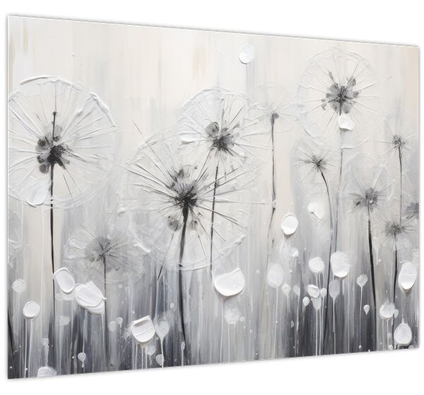 Kép - Pitypang, festés (70x50 cm)
