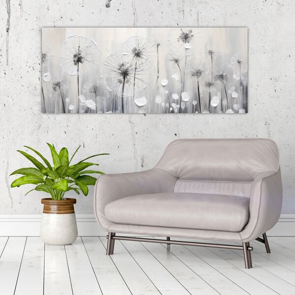 Kép - Pitypang, festés (120x50 cm)