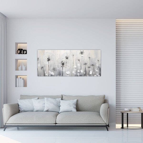 Kép - Pitypang, festés (120x50 cm)
