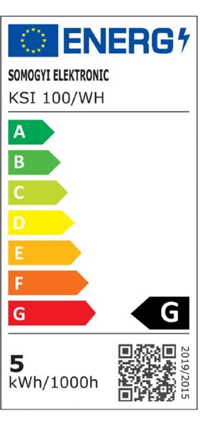 HOME KSI 100/WH LED-es fényfüzér, 10 m / 100 db hidegfehér LED, állófényű, fekete vezeték, kül- és beltéri kivitel