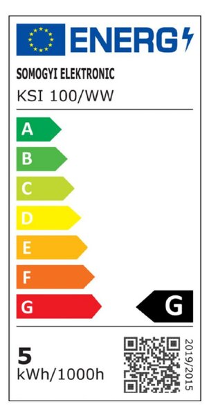 HOME KSI 100/WW LED-es fényfüzér, 10 m / 100 db melegfehér LED, állófényű, fekete vezeték, kül- és beltéri kivitel
