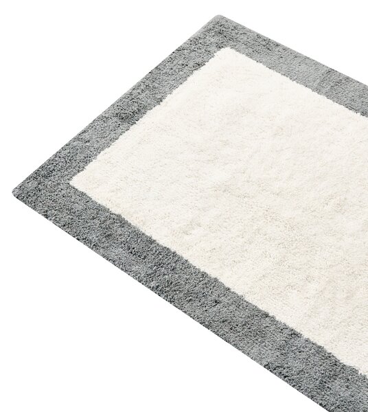 Fürdőszobaszőnyeg KABRI Szürke/bézs 60 x 90 cm Pamut