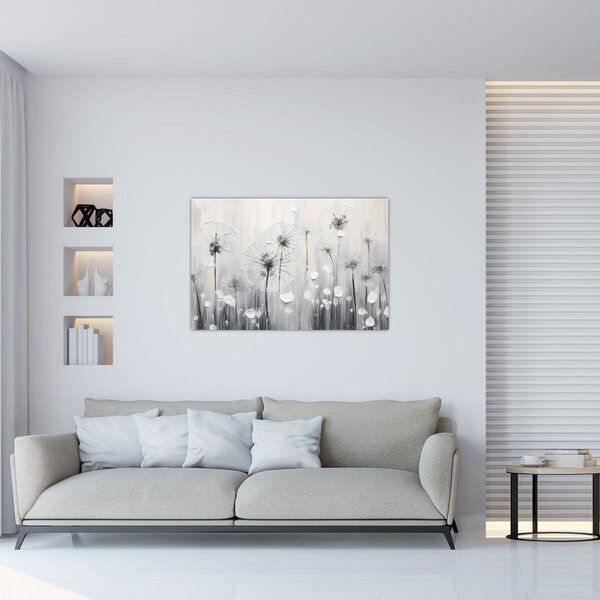 Kép - Pitypang, festés (90x60 cm)