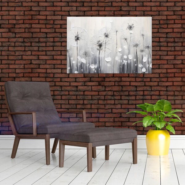 Kép - Pitypang, festés (90x60 cm)