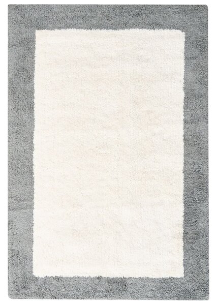 Fürdőszobaszőnyeg KABRI Szürke/bézs 60 x 90 cm Pamut