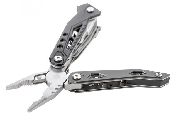 True Utility Handyone, TU181, 18 in 1, 7 cm penge, mágneses bitfej tartó, 9 féle bitfej, rozsdamentes acélváz, eluxált alumínium fogantyú