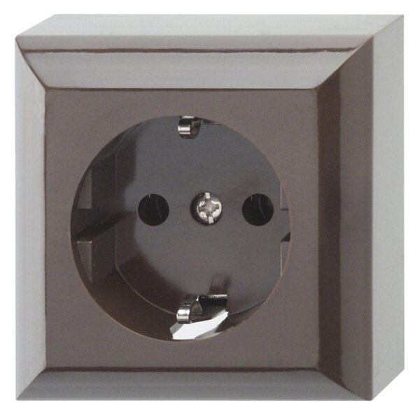 GAO 0510056777 Business Line IP20, 1 férőhelyes földelt csatlakozóaljzat, beltéri, 230 V~ /50 Hz / 16 A, barna