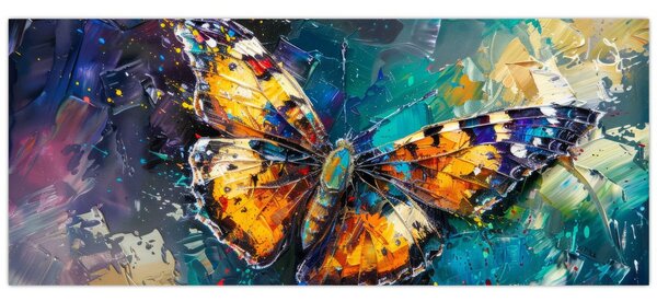 Kép - Pillangó, olajfestmény (120x50 cm)
