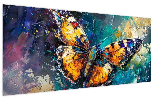 Kép - Pillangó, olajfestmény (120x50 cm)