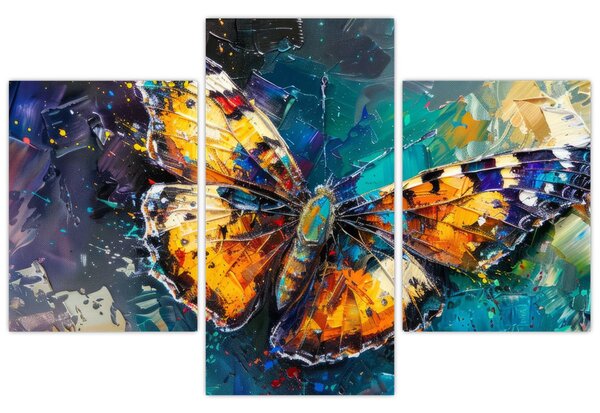 Kép - Pillangó, olajfestmény (90x60 cm)