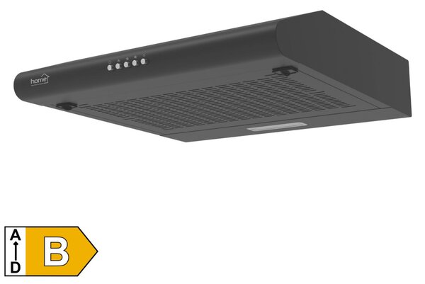 HOME KPE 5019B konyhai páraelszívó STORM, három sebességfokozat, légszállítás: 190 m3/h, 38 W, 50 cm, fekete