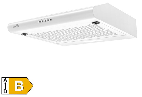 HOME KPE 5019W konyhai páraelszívó STORM, három sebességfokozat, légszállítás: 190 m3/h, 38 W, 50 cm, fehér