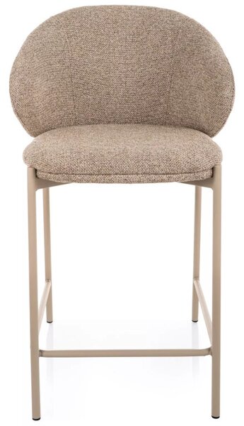 Kioto H-2 bárszék textil bézs kasmír fém vázzal