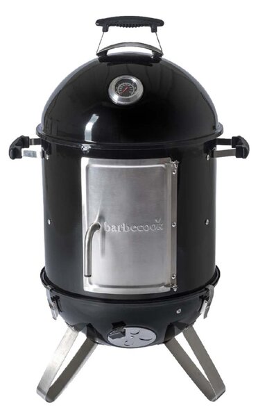 Barbecook BC-SMO-5017 Oskar S zománcozott füstölő és grill, fekete, átmérő 40cm