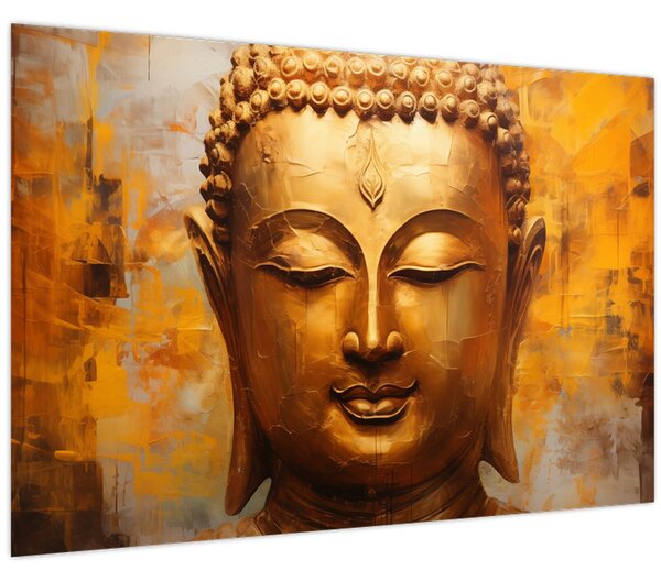 Kép - Buddha, olajfestmény (90x60 cm)