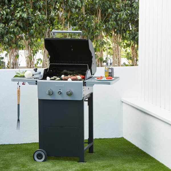 Barbecook BC-GAS-2009 Spring 2002 gázgrill, 2 főégő, lakkozott acél, 110x55x115cm