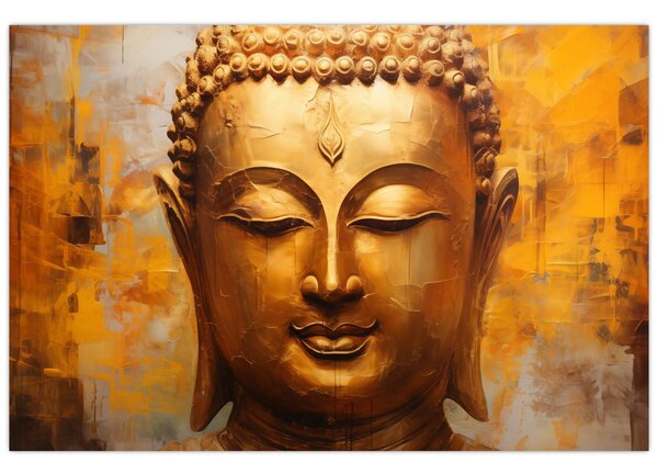 Kép - Buddha, olajfestmény (90x60 cm)