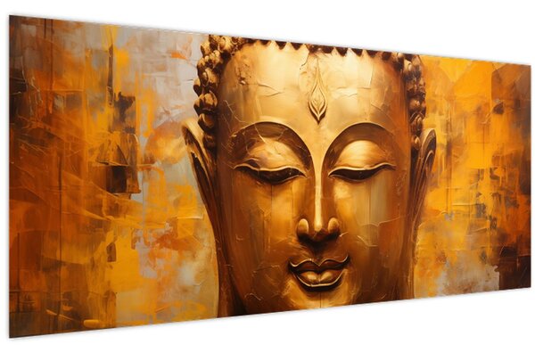 Kép - Buddha, olajfestmény (120x50 cm)