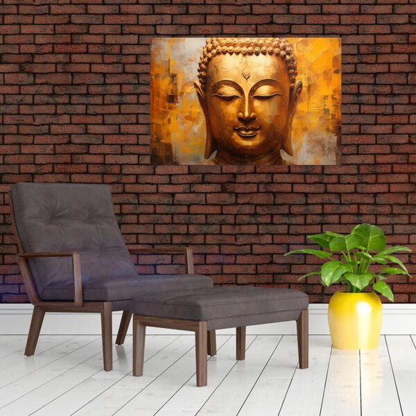 Kép - Buddha, olajfestmény (90x60 cm)