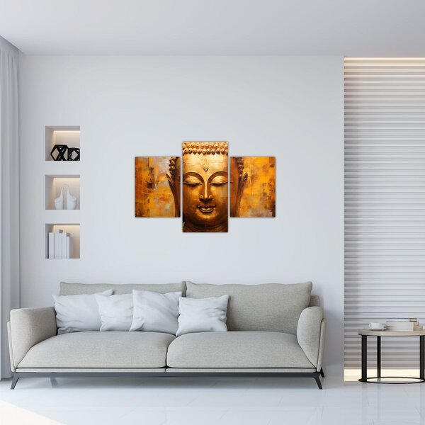 Kép - Buddha, olajfestmény (90x60 cm)
