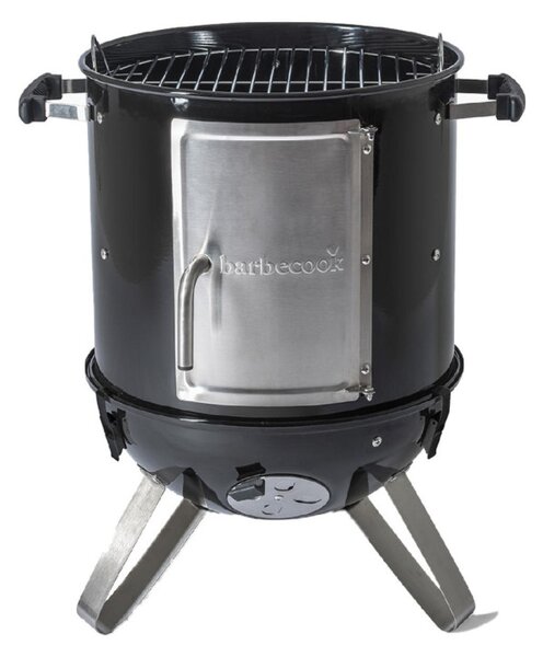 Barbecook BC-SMO-5017 Oskar S zománcozott füstölő és grill, fekete, átmérő 40cm
