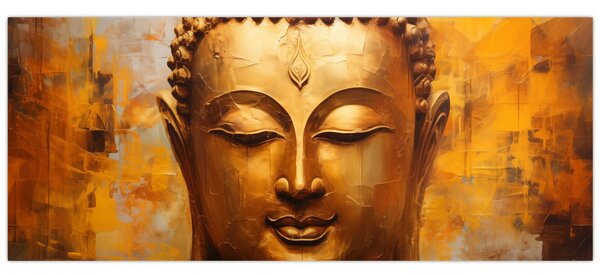Kép - Buddha, olajfestmény (120x50 cm)
