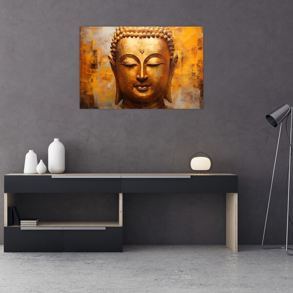 Kép - Buddha, olajfestmény (90x60 cm)