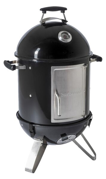 Barbecook BC-SMO-5017 Oskar S zománcozott füstölő és grill, fekete, átmérő 40cm