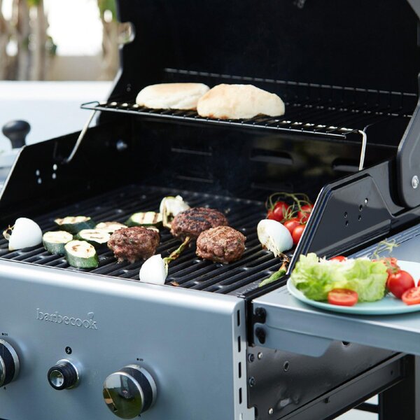 Barbecook BC-GAS-2009 Spring 2002 gázgrill, 2 főégő, lakkozott acél, 110x55x115cm