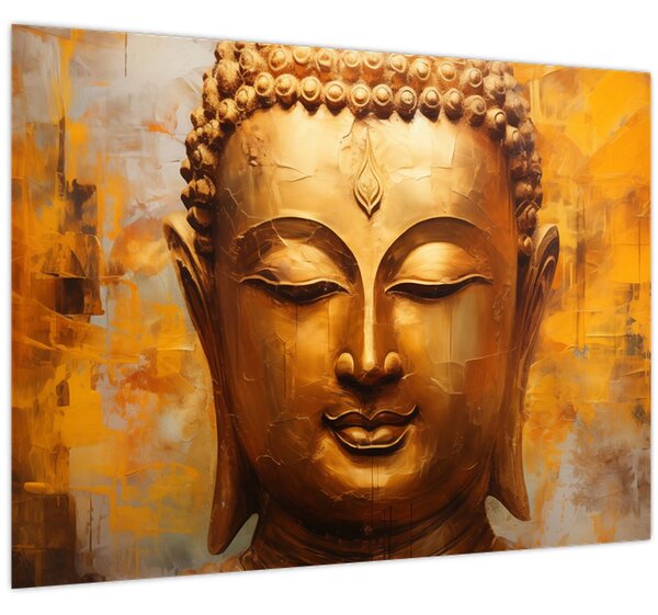 Kép - Buddha, olajfestmény (70x50 cm)