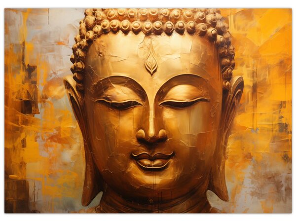 Kép - Buddha, olajfestmény (70x50 cm)