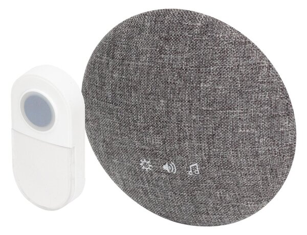 HOME DB1401DC vezeték nélküli csengő, 150m hatótáv, IP55 védett nyomógomb, 38 dallam