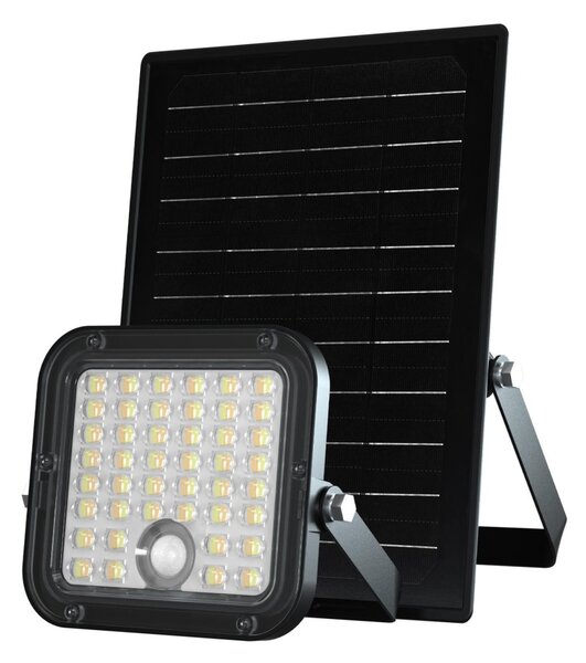 HOME FLP1500SOLAR napelemes LED reflektor, PIR mozgásérzékelő, 1500 lumen, 88 db SMD LED, 2 üzemmód, IP65