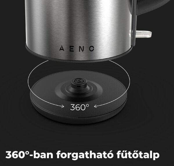 AENO AEK0003 EK3 elektromos vízforraló, max. 2200 W, 1,7 literes tartály, LED állapotjelző, rozsdamentes acél