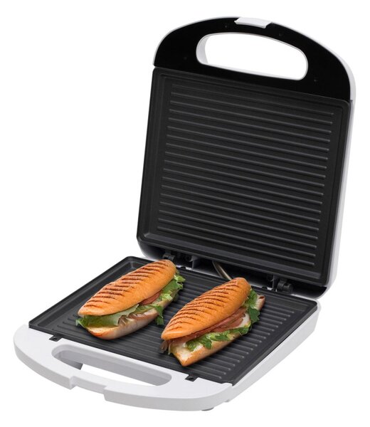 HOME HGP4 panini szendvicssütő, 1200 W, nagy sütőfelület, tapadásmentes, jelzőfények