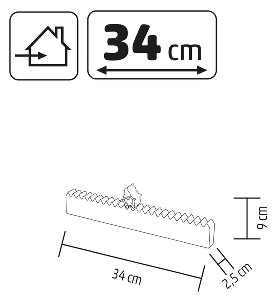 HOME KLW25 LED-es adventi naptár, 7db LED világítás, fa alapanyag, elemes tápellátás, beltéri kivitel