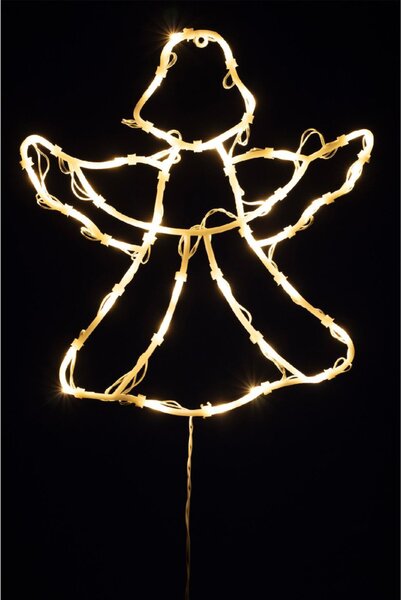 HOME KID501WW angyal ablakdísz, 35 db melegfehér LED, időzítő, kül- és beltéri kivitel