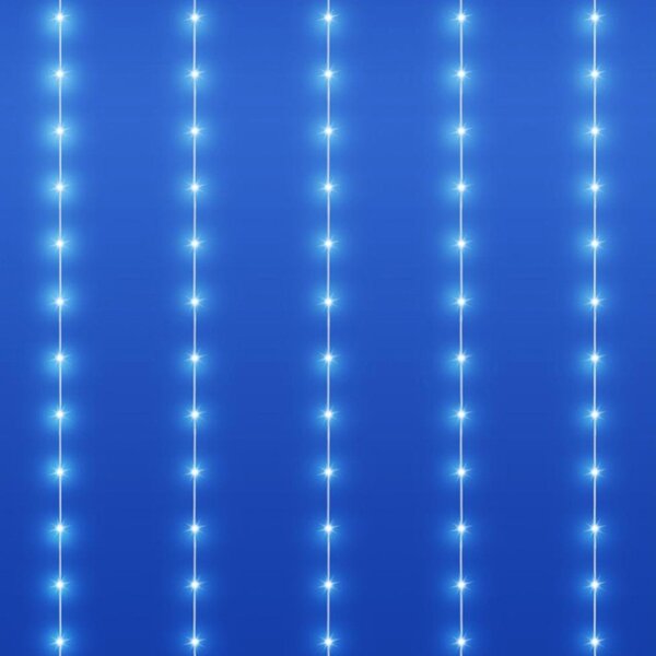 HOME KIN210DWH DOT LED-es fényfüggöny, 210db hidegfehér DOT LED, 1,5m hosszú, állófényű, adapteres tápellátás, beltéri kivitel
