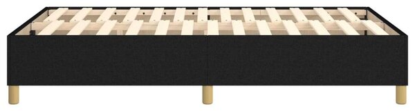 VidaXL fekete szövet rugós ágykeret 120x200 cm