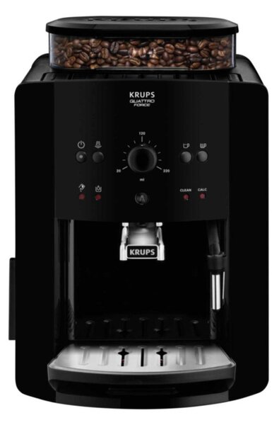 Krups EA811010 automata eszpresszógép Arabica Mechanical Black, 1450 W, teljesen automata, 15 bar Thermoblock rendszer