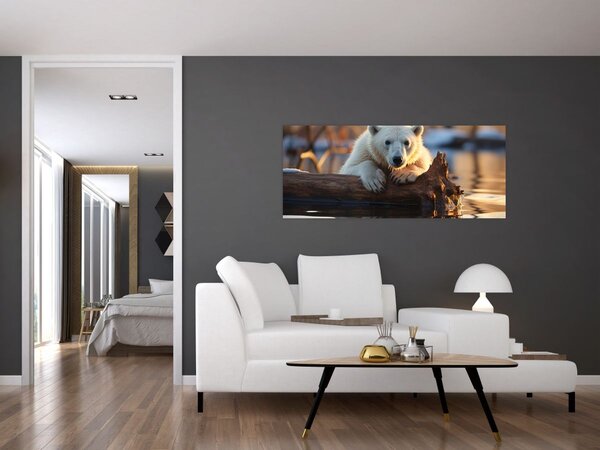 Kép - Jegesmedve (120x50 cm)
